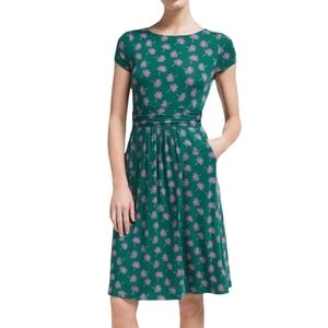 Boden Amelie Fit and Flare Green Knit Dress Size 2